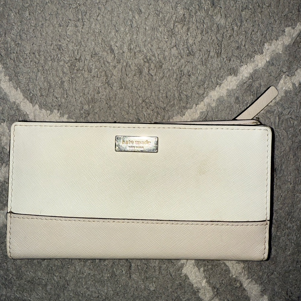 Kate Spade Cream and Tan Wallet